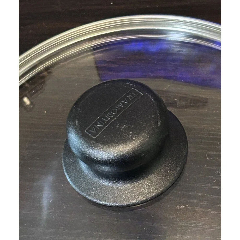 Tramontina 7” Glass Replacement Lid Stainless Rim Tempered Glass Lid Only